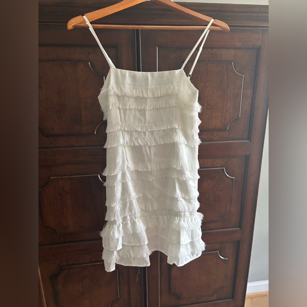 Princess Polly Cream Layered Dress